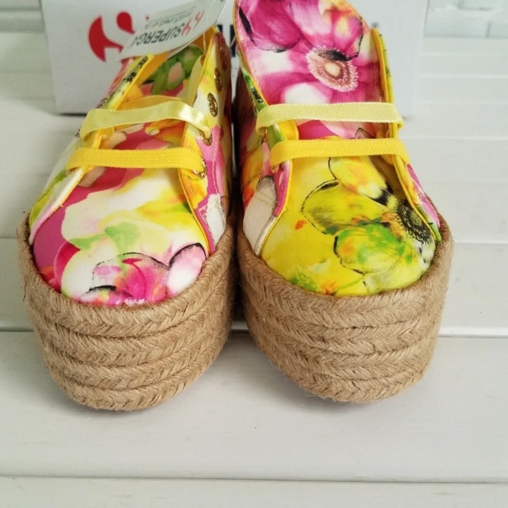 Superga women’s floral platform espadrilles - Picture 5 of 11